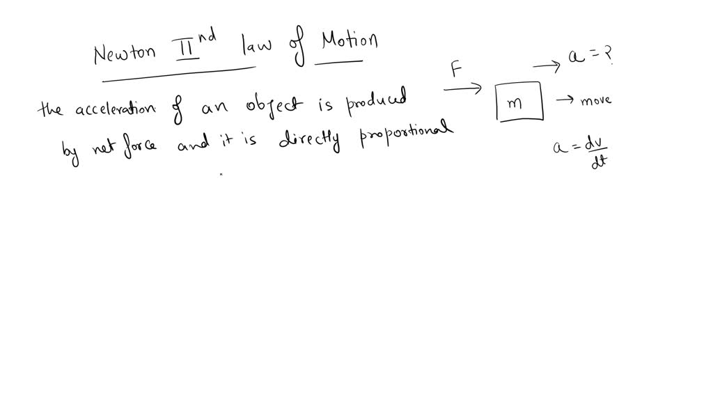 SOLVED 1. In Newton's second law of motion, which is true?a. A net