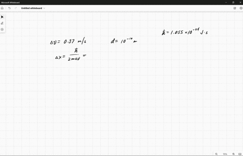 a-use-the-heisenberg-uncertainty-principle-to-calculate-x-for-an-electron-with-v-0370-ms-b-by-what-factor-is-the-uncertainty-of-the-above-electrons-position-larger-than-the-diameter-of-the-h-25566