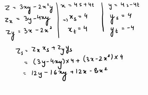 find-the-following-derivatives-zs-and-zt-where-z-3xy-2x2yx45-4t-andy-4s-4t-zs-type-an-expression-using-and-as-the-variables-zt-type-an-expression-using-and-as-the-variables-97828