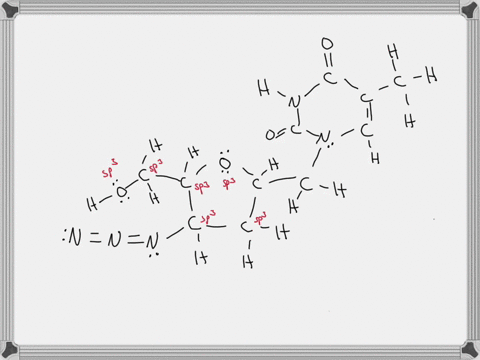 one-of-the-first-drugs-to-be-approved-for-use-in-treatment-of-acquired-immune-deficiency-syndrome-aids-was-azidothymidine-azt-complete-the-lewis-structure-for-azt-a-how-many-carbon-atoms-are-s-p3-hybr