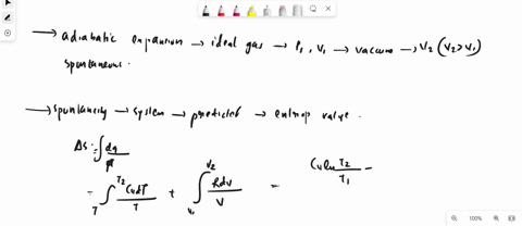 prove-that-adiabatic-expansion-of-an-ideal-gas-from-p1-v1-to-vacuum-with-a-final-volume-v2-v2-v1-is-spontaneous-just-looking-for-a-proof-quick-response-appreciated-73885