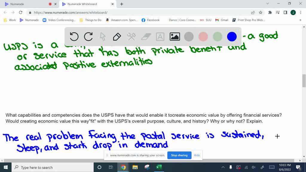 SOLVED Question 1 What do the USPS's financials tell you about