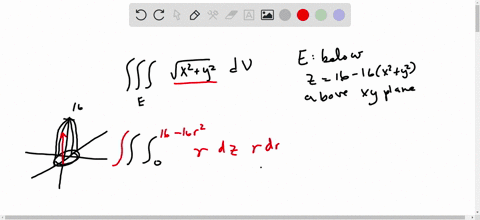 1-point-use-cylindrical-coordinates-to-evaluate-the-triple-integral-til-vey-dv-where-e-is-the-solid-bounded-by-the-circular-paraboloid-z-16-_-16-x2-y2-and-the-xy-plane_-80675