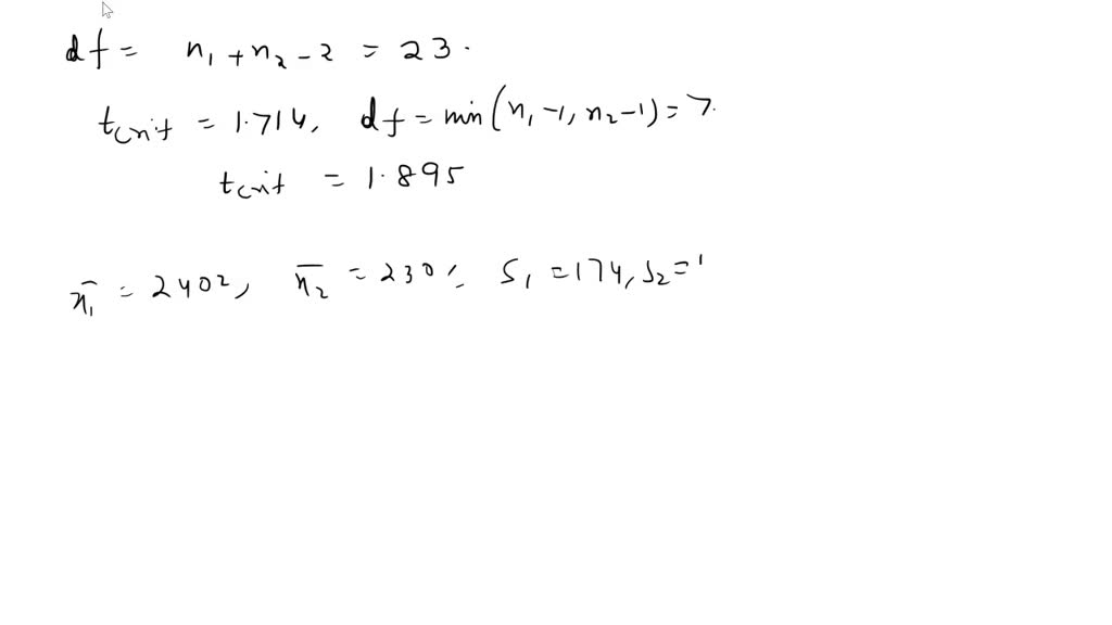 SOLVED: Use the? t-distribution table to find the critical? value(s ...