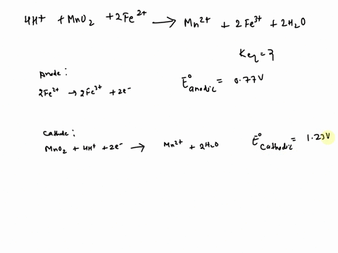 use-the-appropriate-standard-reduction-potentials-below-to-determine-the-equilibrium-constant-at-251-k-for-the-following-reaction-under-acidic-conditions-4haqmno2s2fe2aq-mn2aq2fe3aq2h2ol