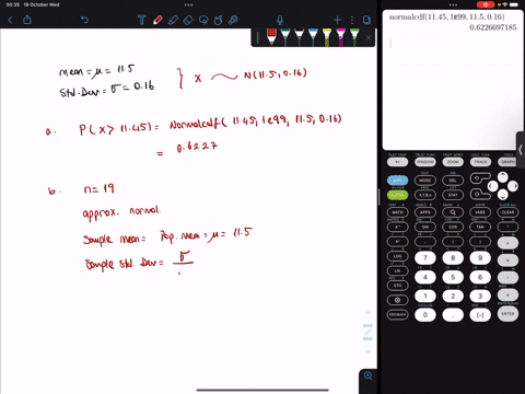 the-distribution-of-actual-weights-of-wedges-of-cheddar-cheese-produced-at-a-dairy-is-normal-with-a-mean-of-115-ounces-and-a-standard-deviation-of-016-ounces-round-all-answers-to-4-decimal-p-21644