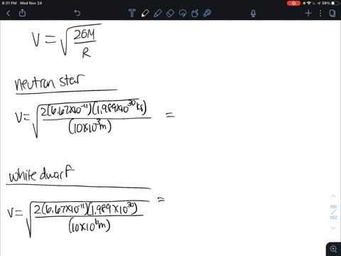 calculate-the-escape-velocity-from-a-white-dwarf-and-a-neutron-star-assume-that-each-is-1-solar-mass-35834