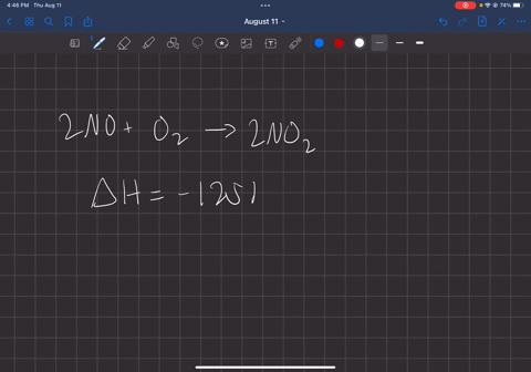 question-4-1-point-saved-the-enthalpy-change-when-nitric-oxide-combines-with-diatomic-oxygen-to-form-nitrogen-dioxide-is-125-kj-what-is-the-enthalpy-change-per-gram-of-nitric-oxide-75000-kjg-57358