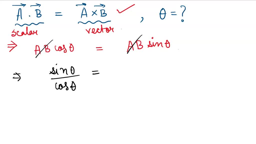 SOLVED: Given That A=b. What Is The Angle Between A+b And A-b