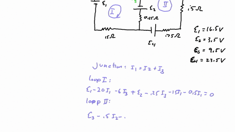 consider-the-circuit-in-the-figure-with-the-current-directions-defined-as-shown-there-are-four-resistors-in-this-circuit-r1-r2-r3-and-r4-and-four-batteries-with-emfs-e1-165-v-e2-35-v-e3-95-v-82158