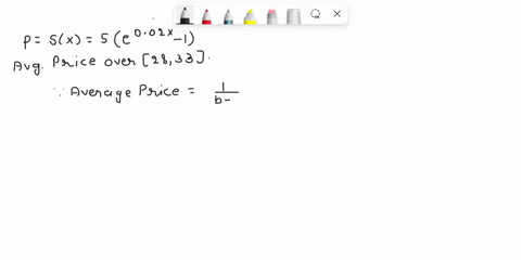 given-the-supply-function-p-sx-5-e-002x-1-find-the-average-price-in-dollars-over-the-supply-interval-2833-the-average-price-is-type-an-integer-or-decimal-rounded-to-two-decimal-places-as-nee-59595