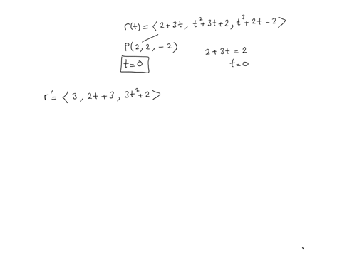 scalar-parametric-equations-for-the-line-tangent-to-the-graph-of-rt-2-3ti-3t2-j-t3-2t_2-k-at-the-point-p22-2-are-a-xt-2-3t-yt-2-7t-zt-2-14t-b-xt-3-2t-yt-32t-zt-2-2t-xlt-2-3t-yt-25t-zt-25t-d-02099