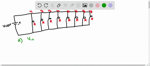 n-a-m-e-problem-i-eight-identical-lights-each-having-resistance-r-are-connected-in-parallel-with-a-12-v-battery-a-what-i8-the-voltage-drop-across-each-bulb-b-if-the-current-flowing-through-t-19722