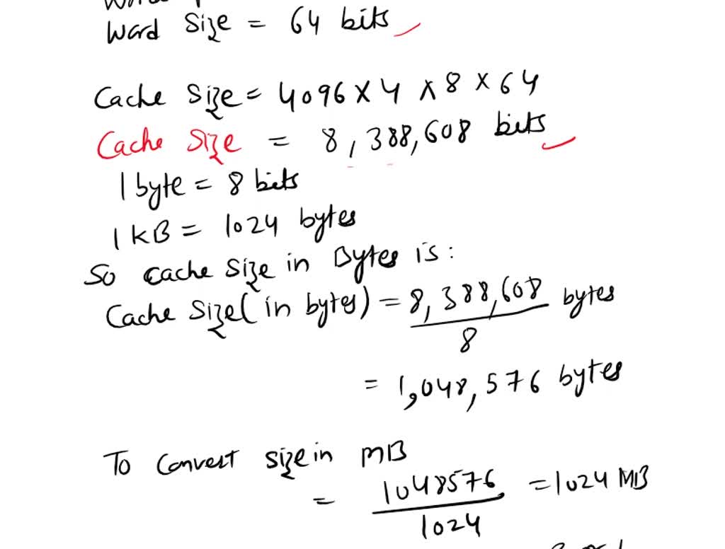 SOLVED: Consider a cache having 8K blocks. There are two words in each ...