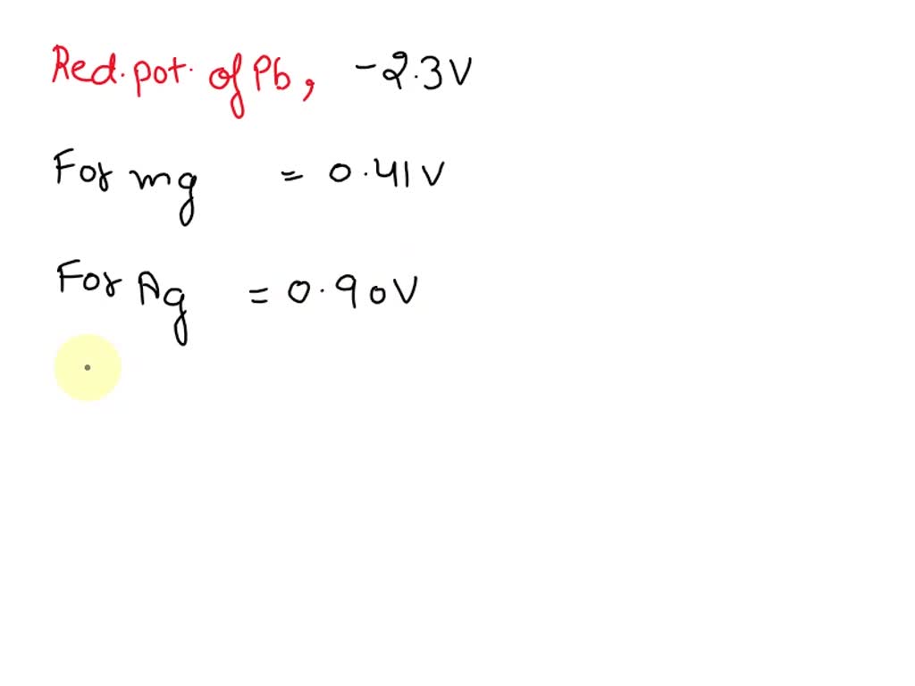 SOLVED Experiment Electrochemistry Voltaic Cells the unknown metals