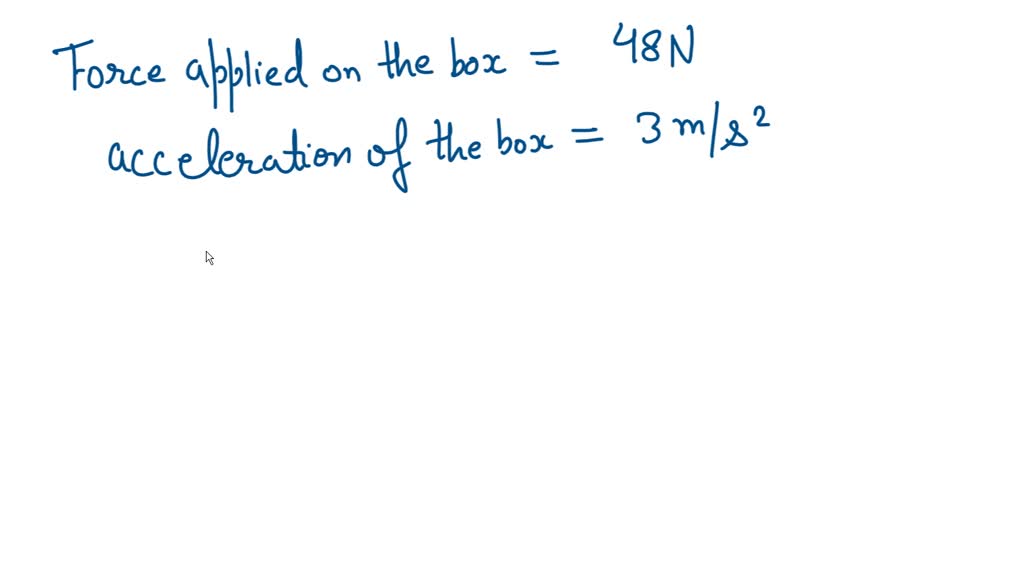 SOLVED A box rests On frozen pond, which serves as frictionless