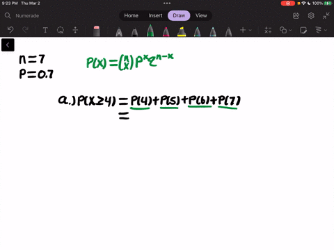 use-table-1-to-evaluate-the-following-probabilities-for-n-7-and-p-07-round-your-answers-to-three-decimal-places-a-px-4-b-px-2-c-px-2-d-px-1-21832