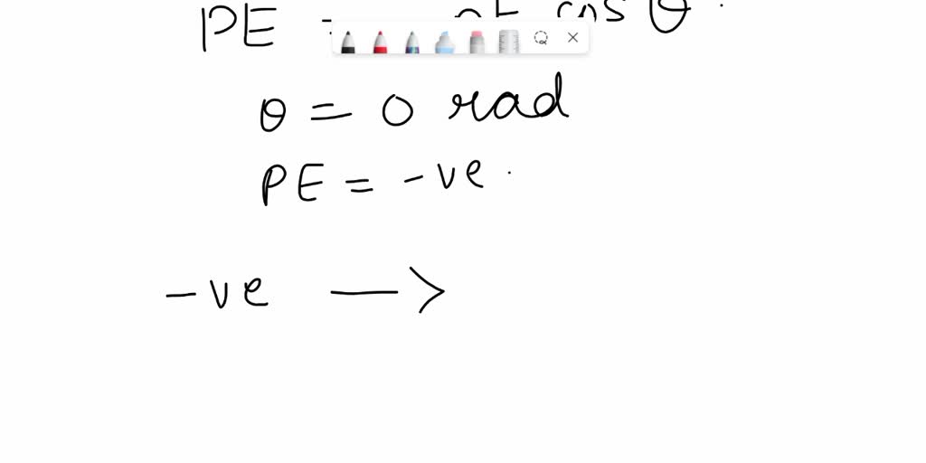 an electric dipole of moment vector p placed in a uniform electric ...