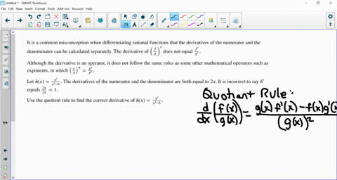 it-is-common-misconception-when-differentiating-rational-functions-that-the-derivatives-of-the-numerator-and-the-denominator-can-be-calculated-separately-the-derivative-of-does-not-equal-alt-78516