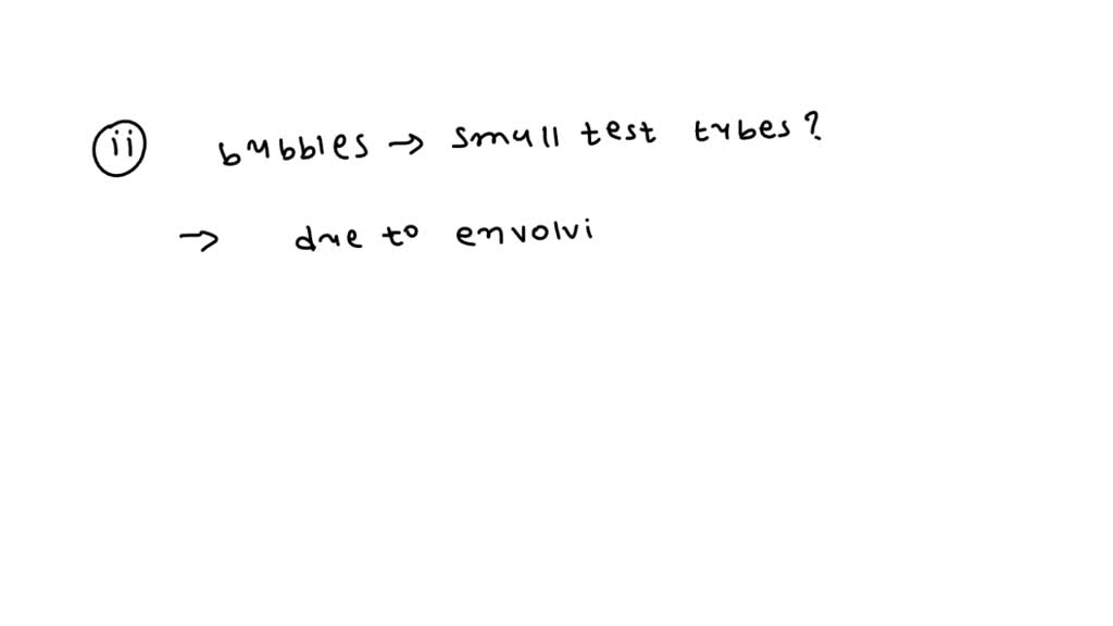 While performing an activity in science lab, Aman gently blow into test