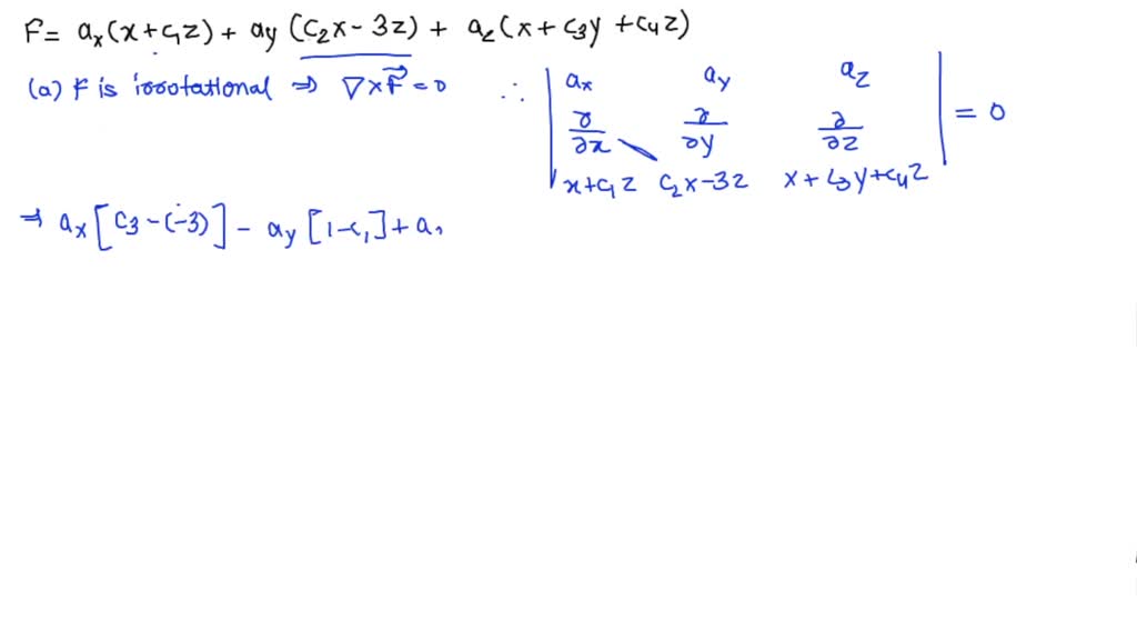 SOLVED: For vector field F = Mi + NjtLk and C1 vector field G we denote ...