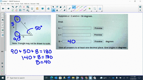 note-triangle-may-not-be-drawn-to-scale-suppose-a-3-and-a-50-degrees-find-prevlew-prevlew-b-preview-degrees-give-all-answers-to-at-least-one-declmal-place-glve-angles-in-degrees-44339
