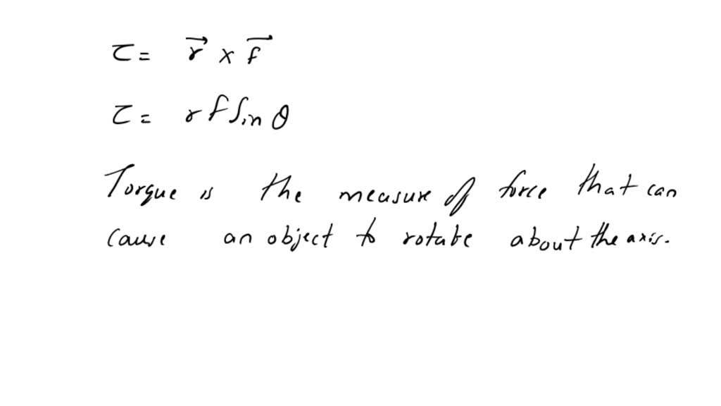 SOLVED Consider the four diagrams below, which show a wrench being