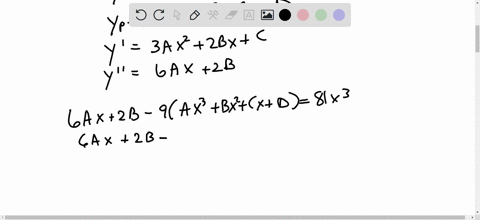 we-consider-the-non-homogeneous-problem-y-9y-81x3-first-we-consider-the-homogeneous-problem-y-9y-0-1-the-auxiliary-equation-is-ar2-br-c-r2-9-0-2-the-roots-of-the-auxiliary-equation-are-3-3-s-44623