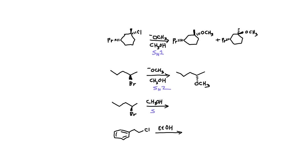 SOLVED: 3. For the following reactions, determine the mechanism of ...