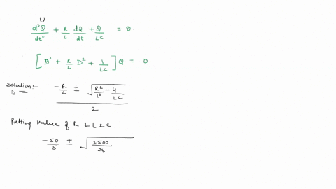 a-series-resistor-capacitor-inductor-rlc-circuit-may-be-described-by-the-ordinary-differential-equation-dq-ri-vt-where-i-dt-dt-find-the-general-solution-using-the-following-values-r-50-l-5-h-74315