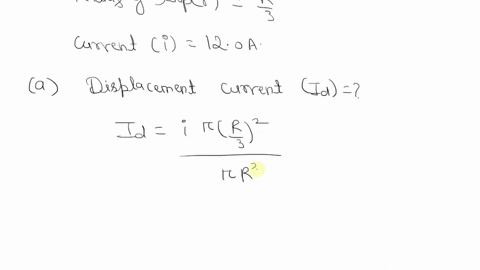 a-capacitor-with-parallel-circular-plates-of-radius-r120-mathrmcm-is-discharging-via-a-current-of-12-96528