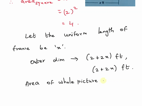 40-picture-frame-you-are-making-picture-that-a-square-frame-of-uniform-width-for-square-has-side-lengths-of-2-feet-the-total-area-ofthe-frame-is05-squarerfeet-what-is-the-length-of-the-sides-74456