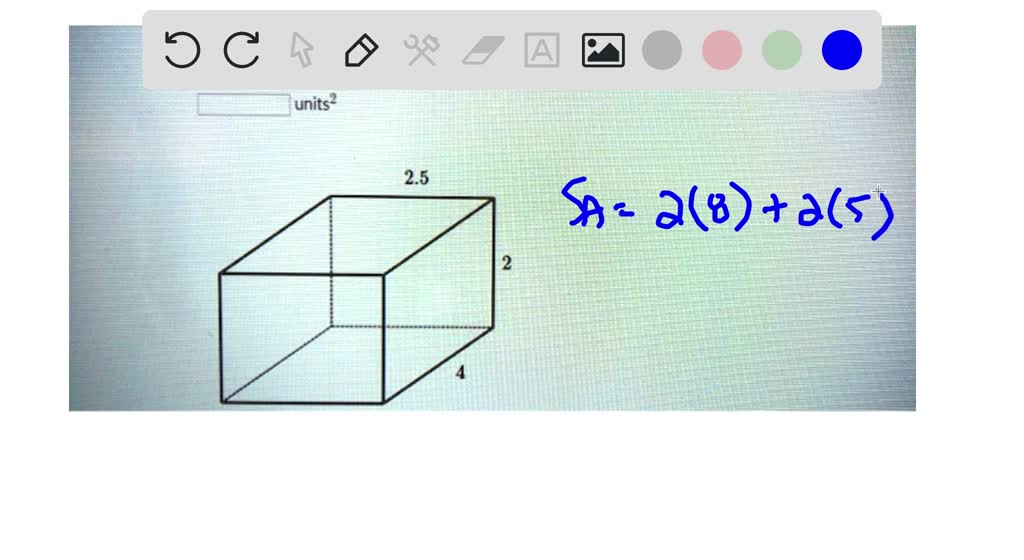 SOLVED Find the surface area of the right rectangular prism shown