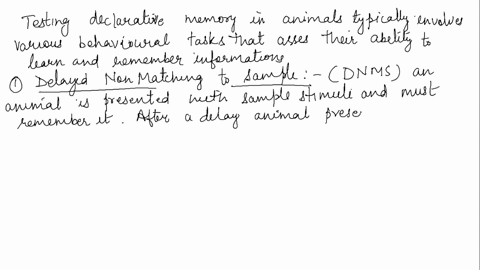 how-do-we-test-declarative-memory-in-animals-and-how-can-we-make-conclusions-about-human-learning-and-memory-based-on-the-results-96106