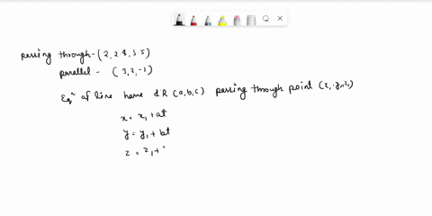 1a-find-a-vector-equation-and-parametric-equations-for-the-line-through-the-point-22435-and-parallel-to-the-vector-32-1-b-find-an-equation-of-the-plane-through-the-point-143-with-normal-vect-24545