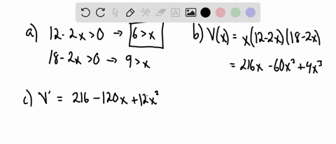 a-rectangular-piece-of-cardboard-measuring-12-in-by-18-in-is-to-be-made-into-a-box-with-an-open-to-2-57377