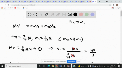 an-object-with-mass-m-and-speed-v-relative-to-an-observer-explodes-into-two-pieces-one-three-times-a-84113