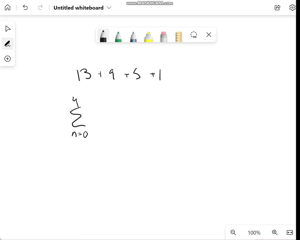 SOLVED Which Summation Formula Represents The Series Below 13 9 5