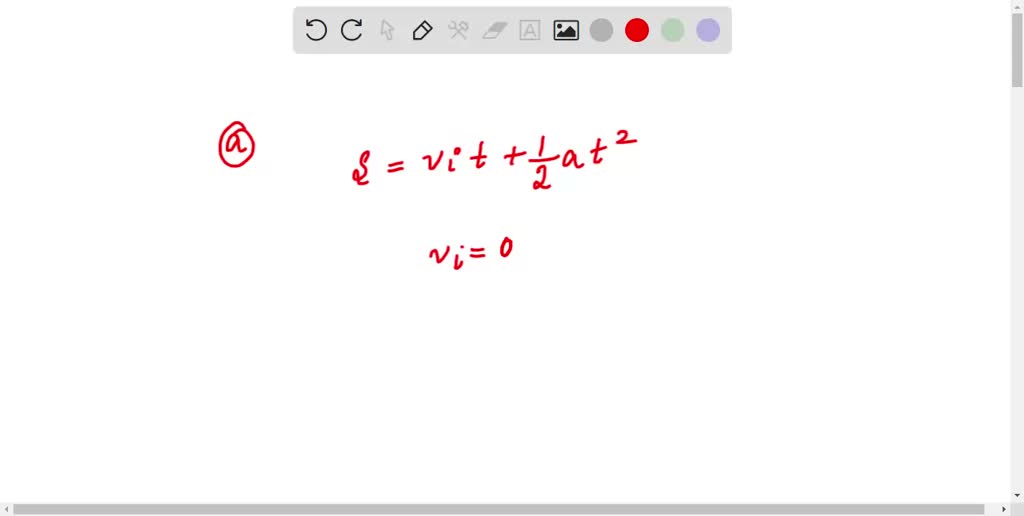 SOLVED A toy car is projected along a horizontal roadway with an