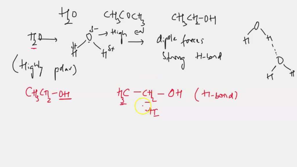 SOLVED pulal Draw the structures of ethanol, acetone, toluene, hexane