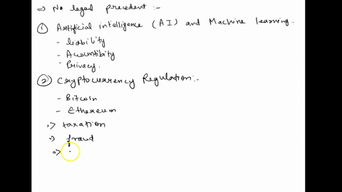 please-list-at-least-five-issues-for-which-little-or-no-legal-precedent-currently-exists-including-any-current-issues-that-you-think-would-be-a-case-of-first-impression-if-it-were-adjudicate-56683