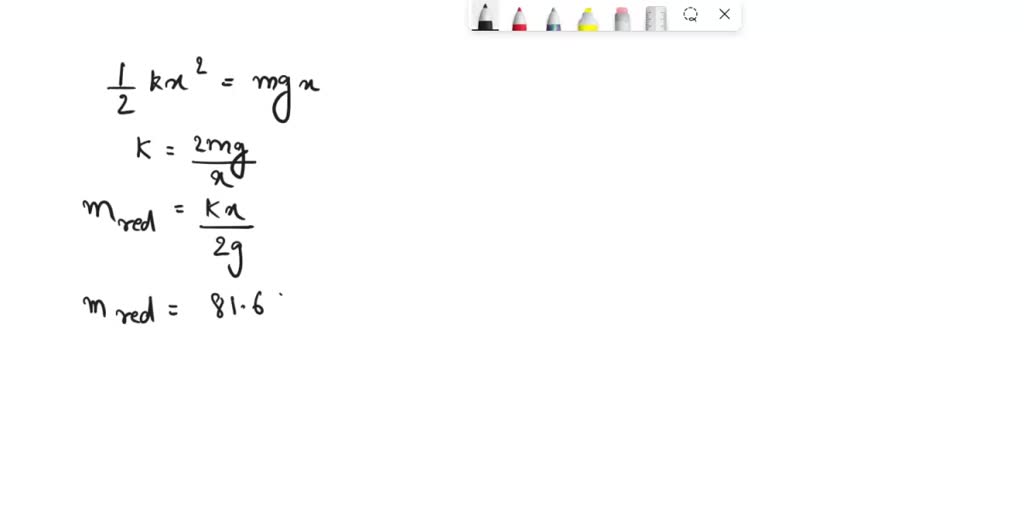 SOLVED (A) Using the spring constant found in step 1 and the 100g mass