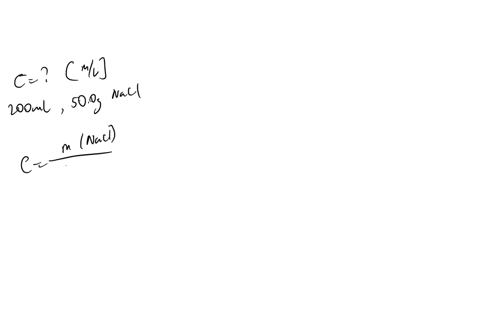 what-is-the-concentration-im-mv-of-200ml-of-aqueous-solution-prepared-with-500g-of-nacl