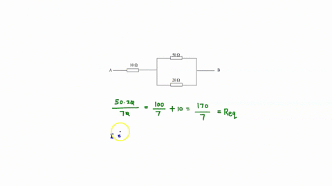 14-20-points-three-resistors-are-placed-in-a-circuit-as-shown-the-potential-difference-between-points-a-and-b-is-50-v-50q-10-b-20-0-a-what-is-the-equivalent-resistance-between-the-points-a-a-69152