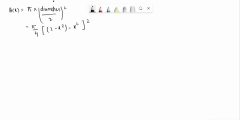 the-solid-lies-between-planes-perpendicular-to-the-x-axis-atx-1-and-x-1-the-cross-sections-perpendicular-to-the-x-axis-are-circular-disks-whose-diameters-run-from-the-parabola-y-x2-to-the-pa-90628