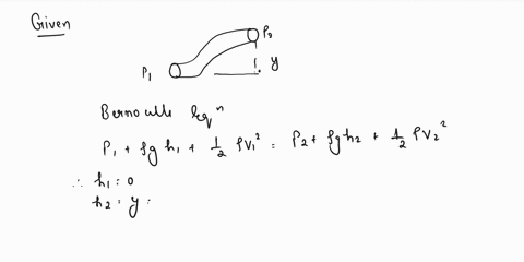 oil-with-density-of-890-kgm-moves-through-constricted-pipe-in-steady-deal-flow-at-the-ower-point-shown-in-the-figure-below-the-pressure-180-107-pa-and-the-pipe-diameter-00-cm_-at-another-poi-70606