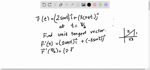 find-tangent-vector-of-unit-length-at-the-point-with-the-given-value-of-the-parameter-t-rt-2-sinti-3-cost-3t6-78833