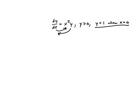 solve-the-differential-equation-dydxx2yy0-where-y1-when-x0