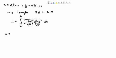 write-an-integral-that-represents-the-arc-length-of-the-curve-on-the-given-interval-do-not-evaluate-the-integral-parametric-equations-interval-2int-y-3-t-55016