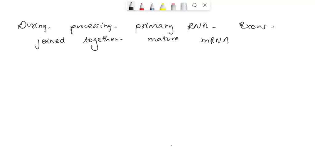 SOLVED: '30. During processing of a primary RNA transcript (pre-mRNA